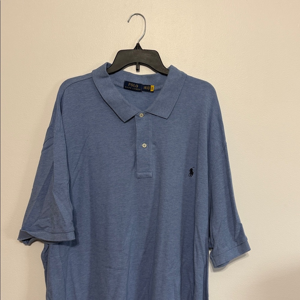 Polo Ralph Lauren Short Sleeve Mesh Polo Blue size 4XB